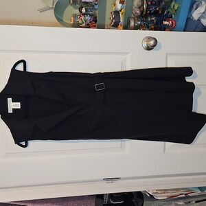 Planet Gold Black Asymmetrical Dress